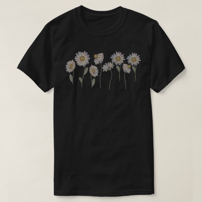 T-shirt Sunshine Daisy Daisies vacation casual graphic for (Design devant)