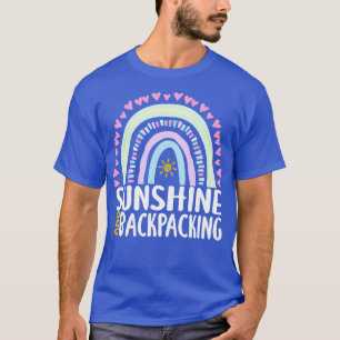 T-shirt Sunshine et Backpacking joli Rainbow cadeau pour W