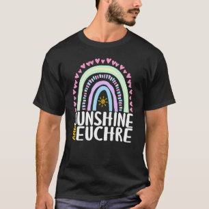 T-shirt Sunshine Et Euchre Cute Rainbow Graphisme Femmes K