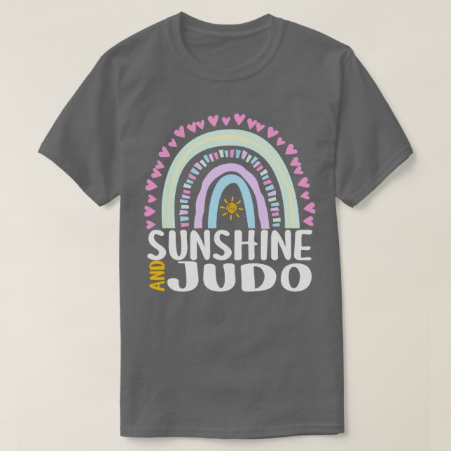 T-shirt Sunshine et Judo Cute Rainbow Cadeau pour les femm (Design devant)