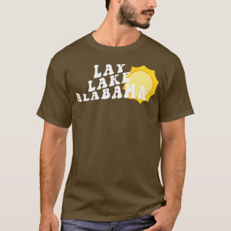 T-shirt Sunshine in Lay Lake Alabama Retro Wavy 1970 Summ