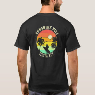 T-shirt Sunshine Pill Siesta Key été Floride Tropical B