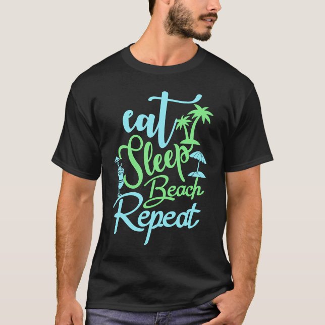 T-shirt Sunshine Summer Palm Trees Beach Vibes Tropical Su (Devant)