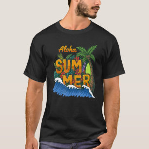 T-shirt Sunshine Summer Palm Trees Beach Vibes Tropical Su