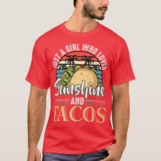 T-shirt Sunshine Taco Avocado Sarcasm Retro Nacho Lover Vi