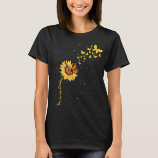 T-shirt Sunshine tournesol Vintage avec papillon Monarch 