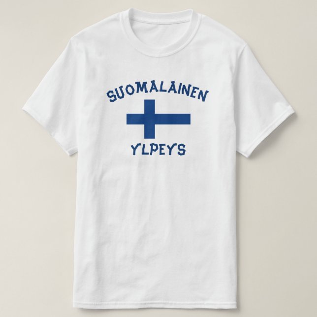 T-shirt suomalainen ylpeys finlandais pride (Design devant)