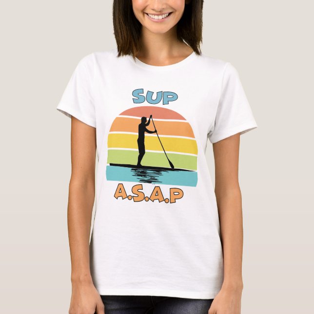 T-shirt SUP ASAP Stand Up Paddling (Devant)