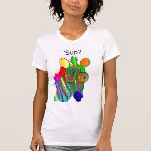 T-shirt SUP Bright Abstrait Zebra Kaleidoscope Collection