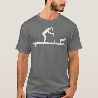 T-shirt SUP Chien debout Paddboard Surf de pagaie