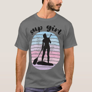 T-shirt sup girl paddleboard
