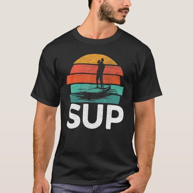 T-shirt Sup Stand Up Paddling Planche À Voile Surf (Devant)