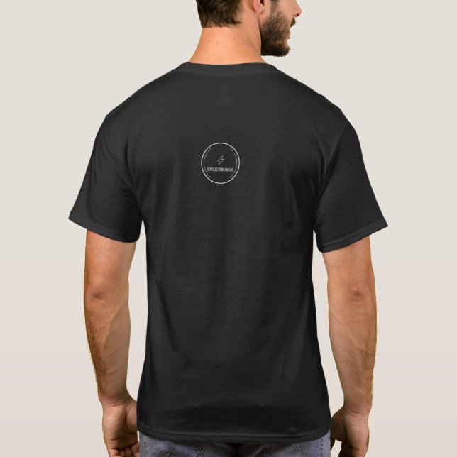 T-shirt Supélectrovenient Basique Aiguille Noire (Dos)