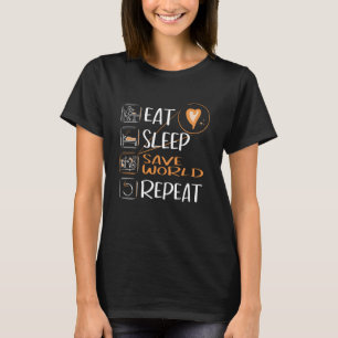 T-shirt "Super aidants/infirmières auxiliaires" sauver le