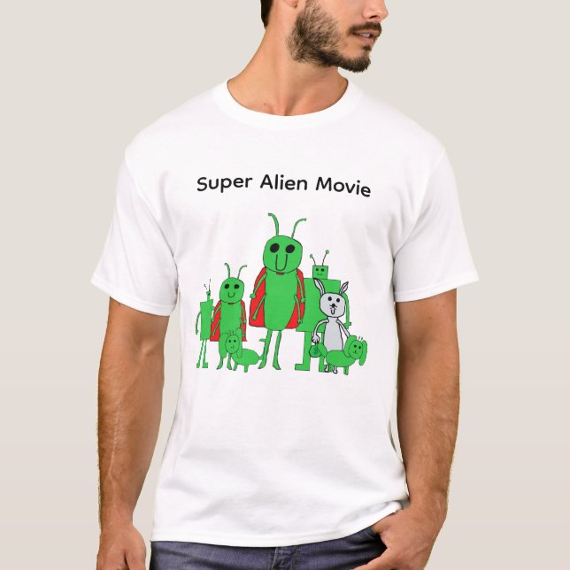 T-shirt Super Alien Movie Full Character Tee (Devant)
