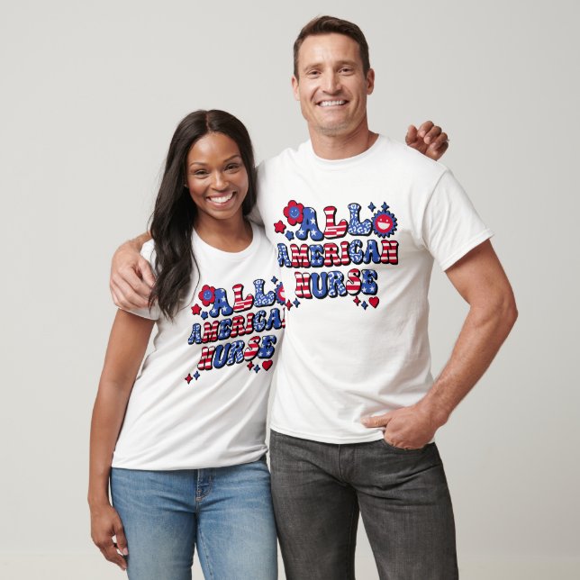 T-shirt Super All American Nurse (Unisexe)