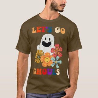 T-shirt Super Allons Gouls Fantôme Floral Hippie Hallowe