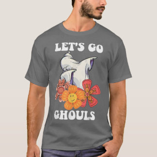 T-shirt Super Allons Gouls Fantôme Floral Hippie Hallowe