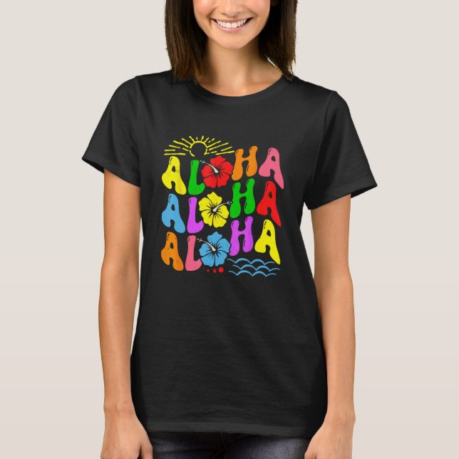 T-shirt Super Aloha Hawaii Beach Vacances d'été Famille C (Devant)
