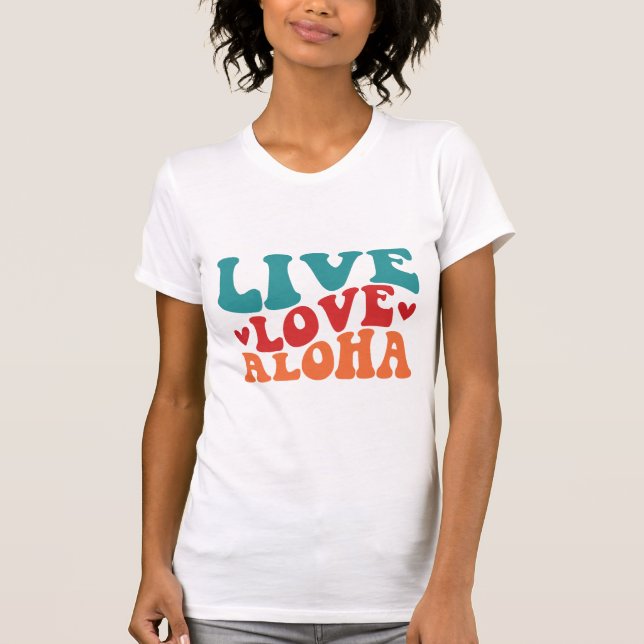 T-shirt Super Amour Vivant Aloha (Devant)