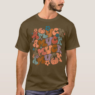 T-shirt Super Amuck Citrouille Automne Thanksgiving Vintag