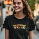 T-shirt Super Architecture Rétro Est Mon Vibe, Architecte<br><div class="desc">T-shirt super "architecture est ma vibe". Il fait un cadeau fantastique pour les architectes.</div>