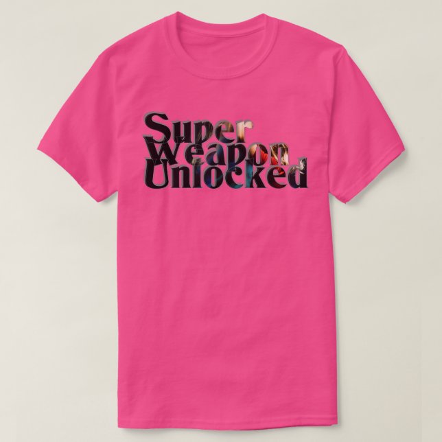 T-shirt Super arme déverrouillée (Design devant)