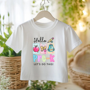 T-shirt Super Bonjour Pré-K Preppy