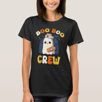 Super Boo Boo Crew Nurse Funny Ghost Women Hallow