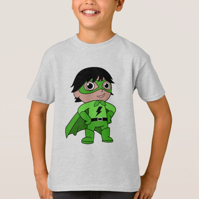 T-shirt Super Boy Action Hero (Devant)