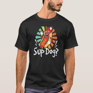 T-shirt Super Chien Cool Hot Chien Animation Alimentation