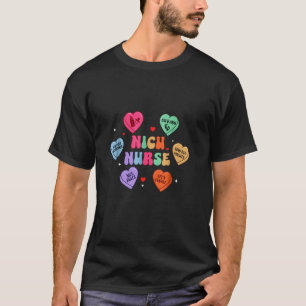 T-shirt Super Coeur Candy NICU Infirmière Valentines Joyeu