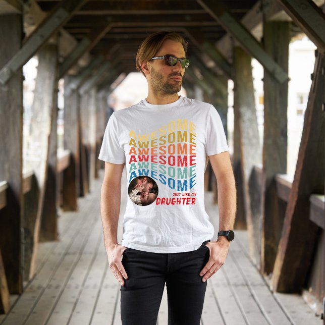 T-shirt Super Comme Ma Fille Nouveau-Né Bébé Papa Maman (Créateur téléchargé)