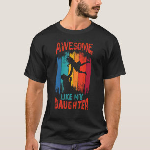 T-shirt Super comme ma fille pour papa sur la fête des pèr