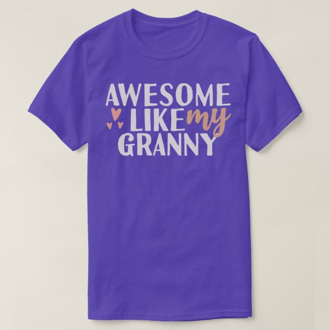 T-shirt Super comme ma grand-mère (Design devant)