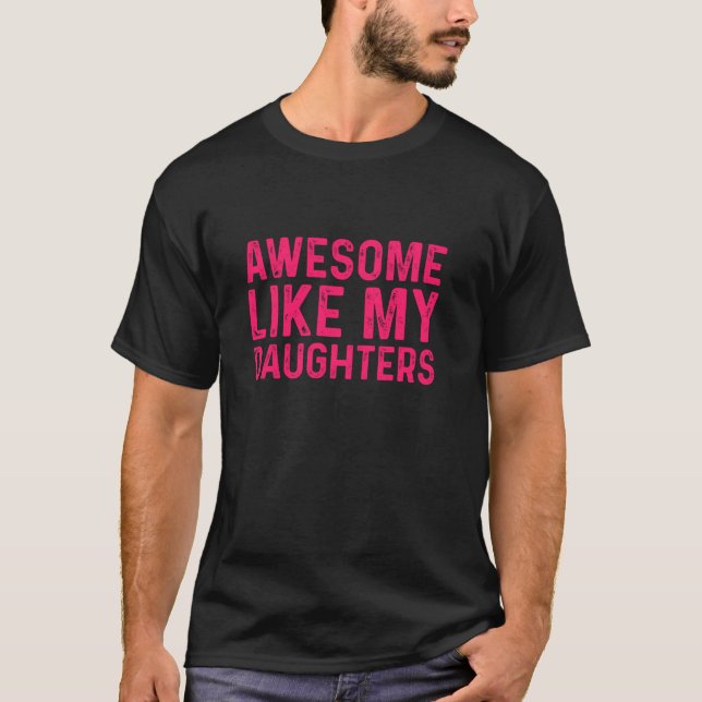 T-shirt Super Comme Mes Filles (Devant)