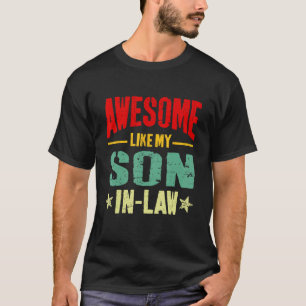 T-shirt Super Comme Mon Fils En Droit Maman Papa Plaisante