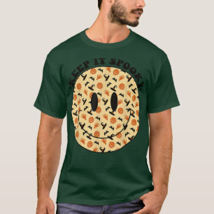 T-shirt Super Conserver Éffrayant Halloween Happy Face Ret