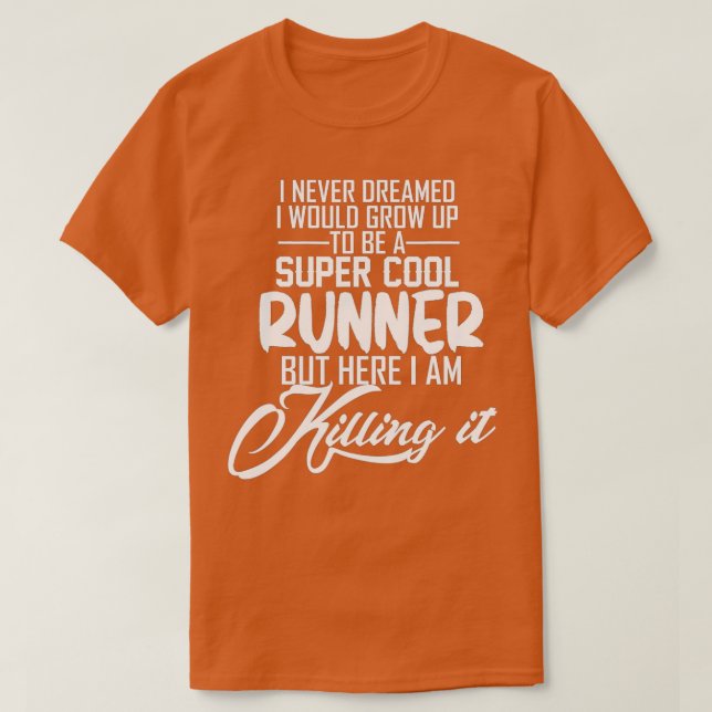T-shirt Super cool coureur cross-country track fond (Design devant)