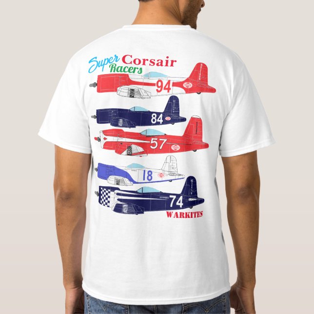 T-shirt Super Corsair Racers (Dos)