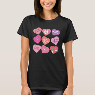 T-shirt Super Cute Coeur Rose Funny Enseignant Happy Valen