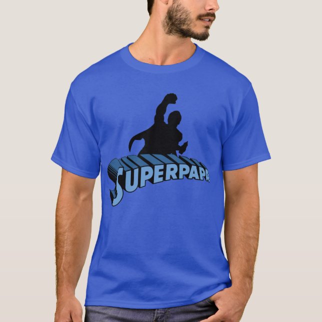 T-shirt Super Dad. Super Papa. Súper Papá (Devant)