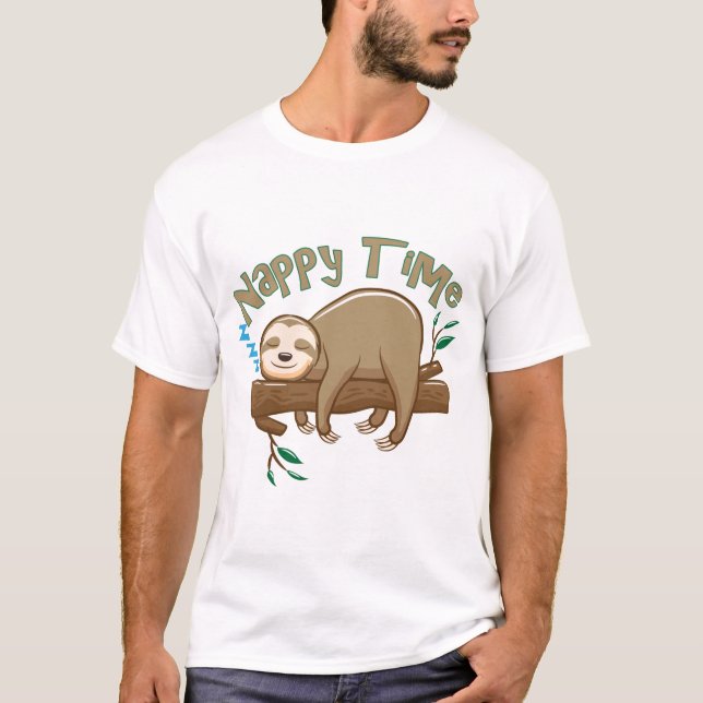 T-shirt Super Delighful Baby Sloth (Devant)