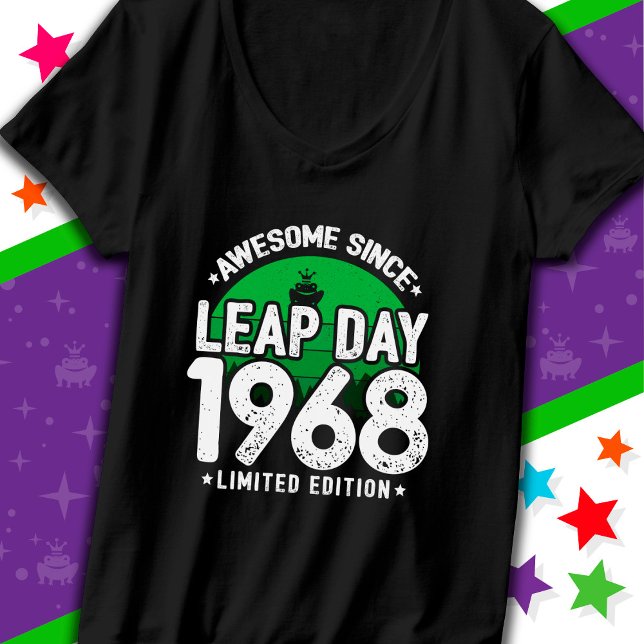 T-shirt Super depuis 1968 Leap Année Jour Février 29 Anniv (Créateur téléchargé)