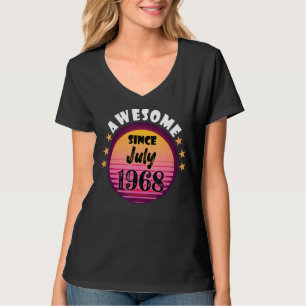 T-shirt Super depuis juillet 1968 Anniversaire 1968 Juille