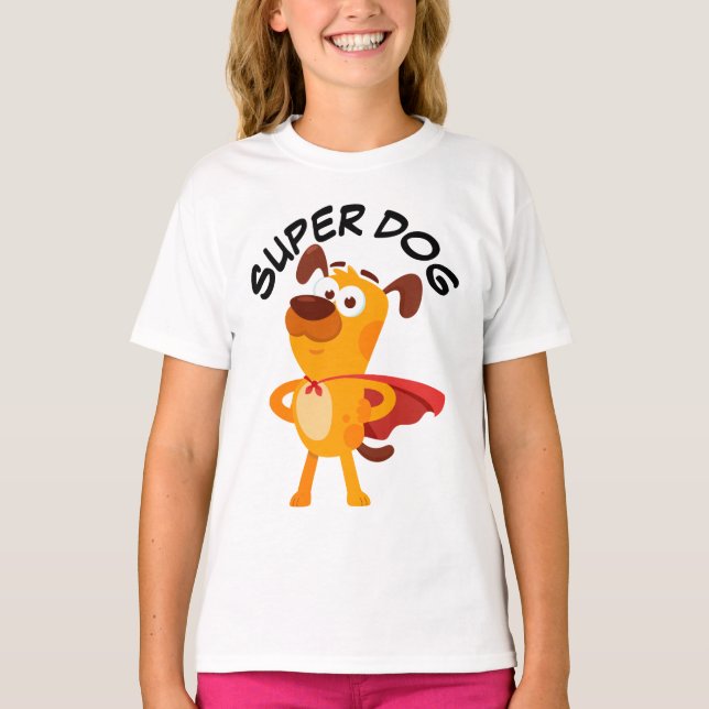 T-shirt Super Dog Kids  (Devant)