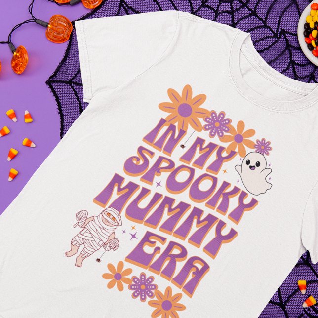 T-shirt Super Éffrayant âge maman Retro Halloween (Créateur téléchargé)