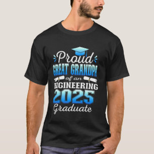 T-shirt Super fier arrière-grand-père diplômé en ingénieri