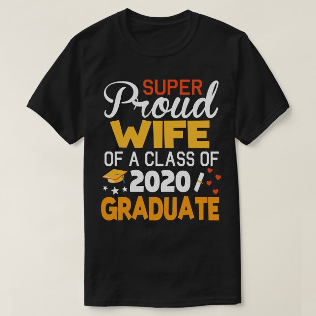T-shirt Super Fier Femme D'Une Classe De 2020 Diplômé Seni (Design devant)