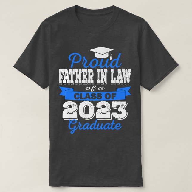 T-shirt Super Fier Père En Droit de 2023 Diplômé Awesome (Design devant)